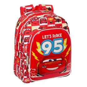 Kinderrucksack Cars Let's race Rot Weiß (27 x 33 x 10 cm) von Cars, Kinderrucksäcke - Ref: S4307792, Preis: 14,90 €, Rabatt: %