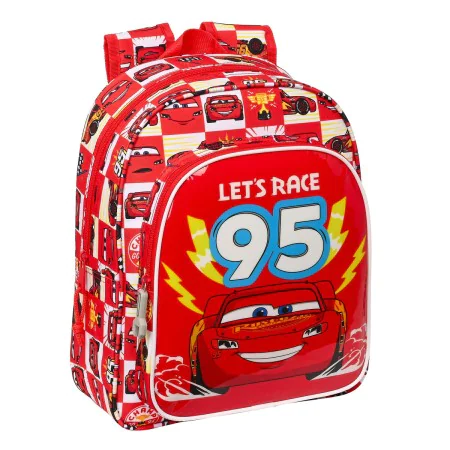 Child bag Cars Let's race Red White (27 x 33 x 10 cm) by Cars, Children's Backpacks - Ref: S4307792, Price: 14,90 €, Discount: %