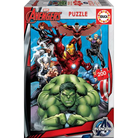 Puzzle The Avengers Super Heroes   200 Pièces 40 x 28 cm de The Avengers, Puzzles classiques - Réf : S4307862, Prix : 6,76 €,...