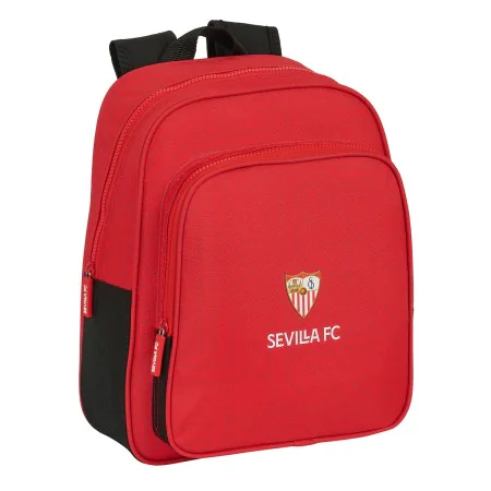 School Bag Sevilla Fútbol Club Black Red 28 x 34 x 10 cm by Sevilla Fútbol Club, Children's Backpacks - Ref: S4308918, Price:...