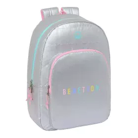 Zaino Scuola Benetton Silver Trapunta Argentato 30 x 46 x 14 cm di Benetton, Zainetti per bambini - Rif: S4309946, Prezzo: 18...