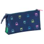 Triple Carry-all Benetton Cool Navy Blue 22 x 12 x 3 cm by Benetton, Pencil cases - Ref: S4309971, Price: 7,95 €, Discount: %