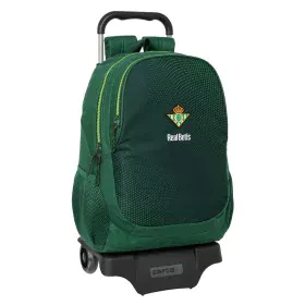 Mochila Escolar con Ruedas Real Betis Balompié Verde 30 x 43 x 14 cm de Real Betis Balompié, Mochilas infantiles - Ref: S4311...