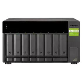 Stockage réseau Qnap TL-D800C Noir Noir/Gris de Qnap, Stockage en réseau - Réf : S55065368, Prix : 562,36 €, Remise : %