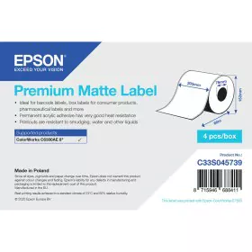 Etichette per Stampante Epson C33S045739 Bianco Ø 76,2 mm (1 Unità) (18 Unità) di Epson, Etichette adesive e adesivi - Rif: S...