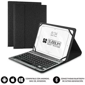 Funda para Tablet y Teclado Subblim SUB-KT2-BT0001 10.1" Negro Qwerty Español QWERTY Bluetooth de Subblim, Teclados - Ref: M0...