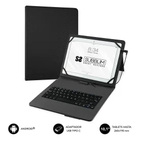 Capa para Tablet e Teclado Subblim SUB-KT1-USB001 Preto Qwerty espanhol de Subblim, Teclados - Ref: M0300440, Preço: 16,95 €,...