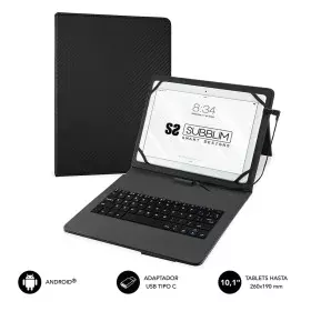 Funda para Tablet y Teclado Subblim SUB-KT1-USB001 Negro Qwerty Español de Subblim, Teclados - Ref: M0300440, Precio: 18,10 €...