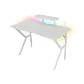 Table Gaming Genesis Holm 320 RGB Blanc de Genesis, Bureaux et tables d'ordinateurs - Réf : S5609451, Prix : 125,46 €, Remise...