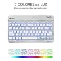 Tastiera Bluetooth Subblim SUB-KBT-SMBL30 Multicolore Argentato Qwerty in Spagnolo QWERTY di Subblim, Tastiere - Rif: M030046...