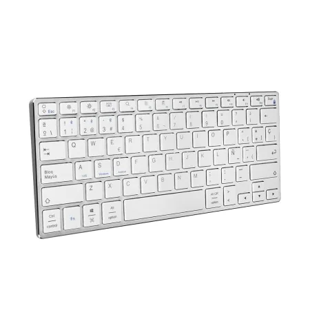 Tastiera Wireless Subblim SUB-KB-3ADC200 BLUETOOTH 3.0 350 mAh Argentato Qwerty in Spagnolo QWERTY di Subblim, Tastiere - Rif...