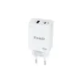 Chargeur mural TooQ Cargador de Pared GaN USB-C/PD + USB-A/QC 45W, Blanco Blanc 45 W de TooQ, Chargeurs - Réf : S5616826, Pri...