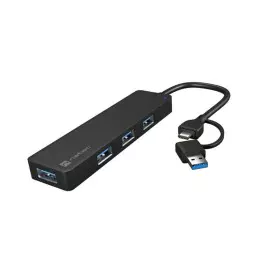 Hub USB Natec NHU-2023 Negro de Natec, Hubs de red - Ref: S5624677, Precio: 13,78 €, Descuento: %