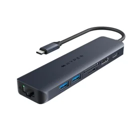 7-Port USB-C Hub Hyper HD4003G Blue by Hyper, USB hubs - Ref: S5626974, Price: 88,60 €, Discount: %