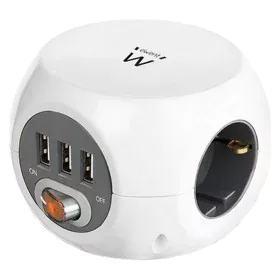 Regleta Enchufes Cubo Ewent EW3939 USB 5V 2A (1,5 m) de Ewent, Regletas - Ref: M0301277, Precio: 17,30 €, Descuento: %