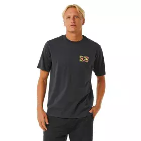 Camiseta de Manga Corta Hombre Rip Curl Traditions Negro de Rip Curl, Hombre - Ref: S64142028, Precio: 25,48 €, Descuento: %