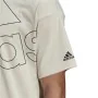 Men’s Short Sleeve T-Shirt Adidas Giant Logo Beige by Adidas, Men - Ref: S6434722, Price: 24,60 €, Discount: %