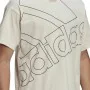 Men’s Short Sleeve T-Shirt Adidas Giant Logo Beige by Adidas, Men - Ref: S6434722, Price: 24,60 €, Discount: %