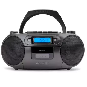 Radio CD Aiwa Nero Bluetooth 5.0 Display LCD Azzurro di Aiwa, Lettori CD - Rif: S6503800, Prezzo: 93,21 €, Sconto: %