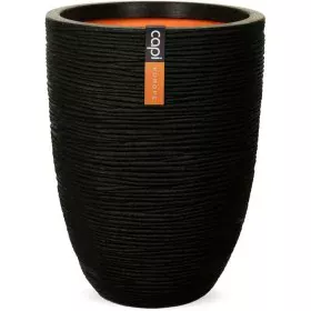 Cache-pot Capi Europe Noir Plastique Rond de Capi Europe, Cache-pots - Réf : S71008836, Prix : 154,66 €, Remise : %