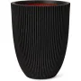 Cache-pot Capi Europe Noir Plastique Rond de Capi Europe, Cache-pots - Réf : S71008847, Prix : 144,16 €, Remise : %