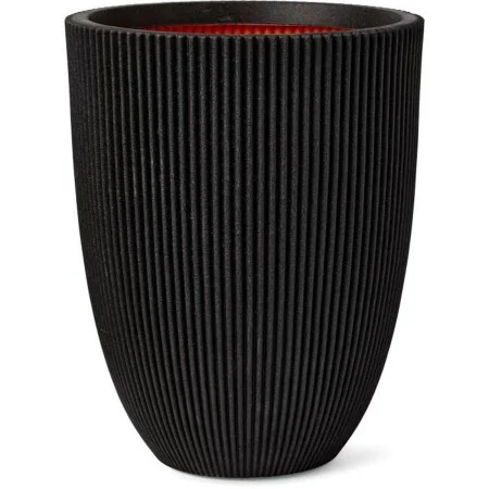 Cache-pot Capi Europe Noir Plastique Rond de Capi Europe, Cache-pots - Réf : S71008847, Prix : 144,16 €, Remise : %