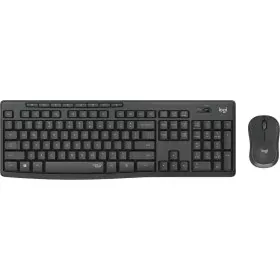 Clavier et souris sans fil Logitech MK295 Français Noir Gris AZERTY de Logitech, Ensembles Clavier et Souris - Réf : S7133997...