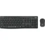 Tastatur mit Drahtloser Maus Logitech MK295 Französisch Schwarz Grau AZERTY von Logitech, Tastatur-Maus-Sets - Ref: S7133997,...