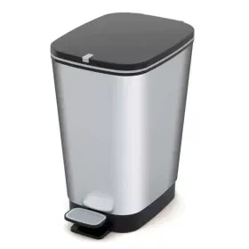 Seau à déchets avec pédale Curver Chic Acier inoxydable 50 L Argenté de Curver, Ordures et recyclage - Réf : S7135750, Prix :...