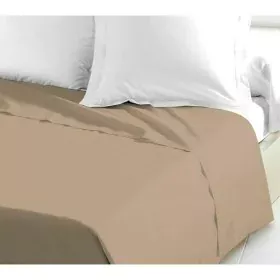 Top sheet Lovely Home Beige 180 x 290 cm by Lovely Home, Sheets and pillowcases - Ref: S7136566, Price: 28,19 €, Discount: %