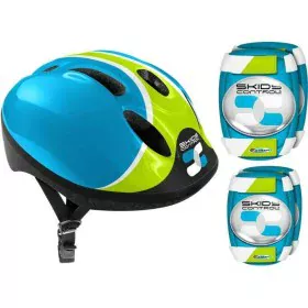 Set of helmets and knee pads Blue Elbow guards by BigBuy Sport, Kids' Protective Gear - Ref: S7144516, Price: 41,72 €, Discou...