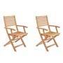 Chaise de jardin 57,5 x 56 x 90 cm (2 Unités) de BigBuy Outdoor, Chaises de table de jardin - Réf : S7166692, Prix : 108,56 €...