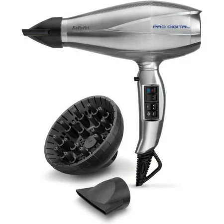 Secador de Cabelo Babyliss Pro Digital 6000E 2200 W 2200 W Prateado de Babyliss, Secadores e difusores de cabelo - Ref: S7167...