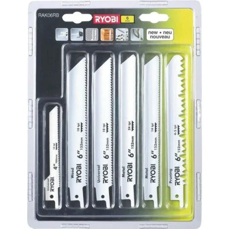 Sägeblatt Ryobi RAK06RB Stichsäge Metall 6 Stücke von Ryobi, Klingen - Ref: S7187873, Preis: 35,43 €, Rabatt: %