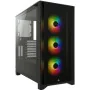 Boîtier ATX semi-tour Corsair iCUE 4000X RGB Noir de Corsair, Boîtiers pour ordinateurs de bureau - Réf : S7190126, Prix : 18...