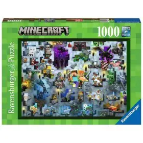 Puzzle Minecraft Mobs 17188 Ravensburger 1000 Pezzi di Minecraft, Puzzle classici - Rif: S7193777, Prezzo: 31,23 €, Sconto: %