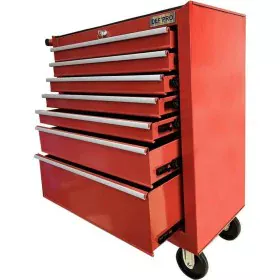 Carrello per attrezzi Defpro Rosso Con chiave Metallo 7 casseti di Defpro, Attrezzature per il trasporto di materiali - Rif: ...