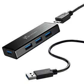 Hub USB j5create JUH340-N Noir 60 cm (1 Unité) de j5create, Câbles USB - Réf : M0305172, Prix : 20,62 €, Remise : %