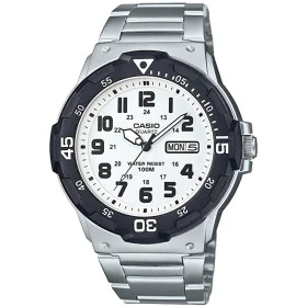 Montre Homme Casio DIVER 100M Blanc Argenté (Ø 44,5 mm) de Casio, Montres bracelet - Réf : S72108749, Prix : 72,52 €, Remise : %