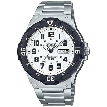 Reloj Hombre Casio DIVER 100M Blanco Plateado (Ø 44,5 mm) de Casio, Relojes de pulsera - Ref: S72108749, Precio: 71,35 €, Des...