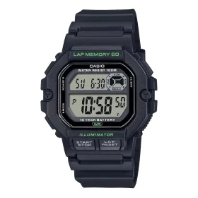 Montre Homme Casio ILLUMINATOR Noir (Ø 44,5 mm) de Casio, Montres bracelet - Réf : S72108753, Prix : 62,11 €, Remise : %