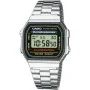 Montre Unisexe Casio A168WA-1YES Noir Argenté de Casio, Montres bracelet - Réf : S7213291, Prix : 62,11 €, Remise : %