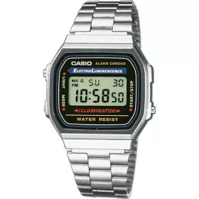 Montre Unisexe Casio A168WA-1YES Noir Argenté de Casio, Montres bracelet - Réf : S7213291, Prix : 61,12 €, Remise : %