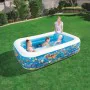 Piscina Hinchable para Niños Bestway Floral 229 x 152 x 56 cm Azul de Bestway, Piscinas hinchables - Ref: D1400416, Precio: 4...