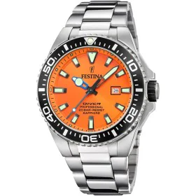 Relógio masculino Festina F20663/4 Laranja Prateado de Festina, Relógios com braselete - Ref: S7272802, Preço: 163,13 €, Desc...