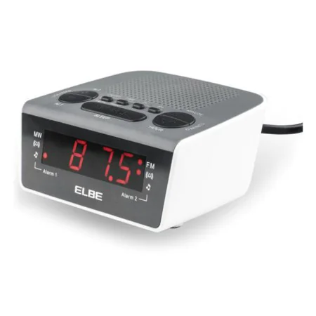 Radio Despertador ELBE CR-932 AM/FM Blanco de ELBE, Radiodespertadores - Ref: S7606302, Precio: 17,38 €, Descuento: %