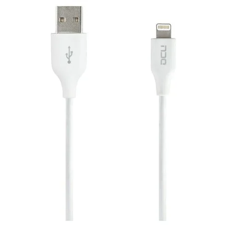 Cable USB a Lightning DCU 34101290 Blanco (1M) de DCU Tecnologic, Cables USB - Ref: S7608279, Precio: 17,29 €, Descuento: %