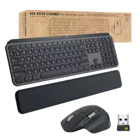 Clavier et souris sans fil Logitech 920-010930 Espagnol Qwerty Gris Acier de Logitech, Ensembles Clavier et Souris - Réf : S7...