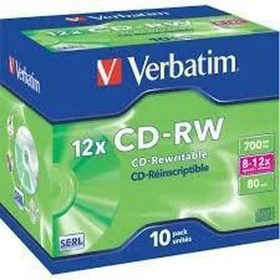 CD-RW Verbatim 43148 10 Unità di Verbatim, Consumabili di archiviazione - Rif: S7717073, Prezzo: 18,15 €, Sconto: %