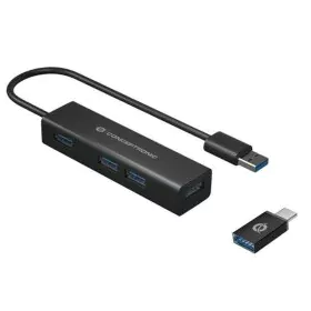 USB Hub Conceptronic HUBBIES06B Black (1 Unit) by Conceptronic, USB hubs - Ref: S77202671, Price: 16,17 €, Discount: %